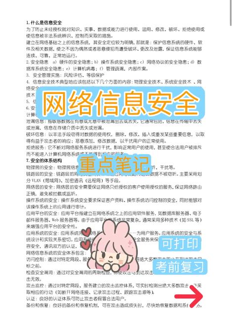 網絡信息安全重點復習筆記 網絡與信息安全軟件開發